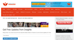 Desktop Screenshot of insightsonindia.com