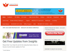 Tablet Screenshot of insightsonindia.com